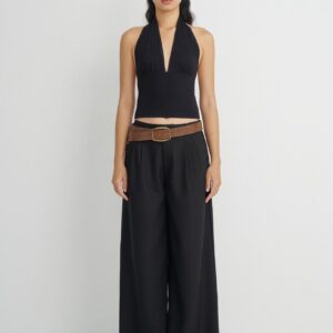 Black Wide Leg Trousers